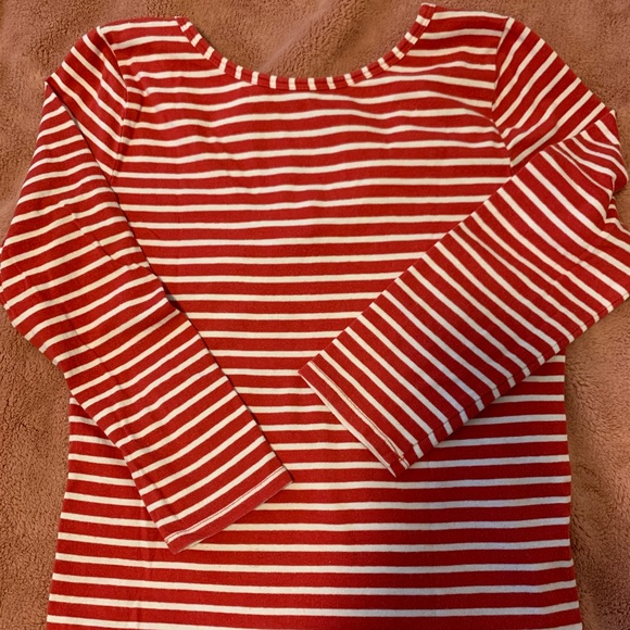 Red & white stripped long sleeve shirt - Picture 1 of 2